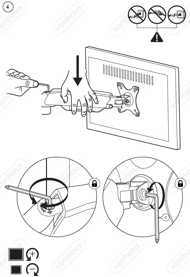 VonHaus 3000165 Single Monitor Wall Mount-FIG8