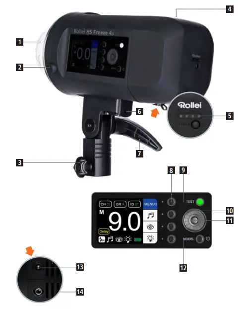 Rollei-HS-Freeze-4s-Pro-Studio-Flash-Unit-with-Rechargeable-Battery-3