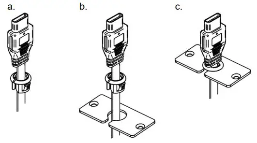KRAMER Cable Retractor User Manual - Attach the WCP-(KRT) insert in the following way