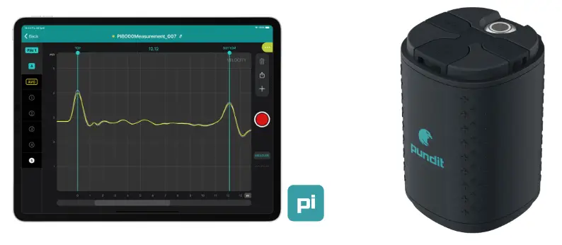 pundit PI8000 Pile Integrity Impact Echo-
