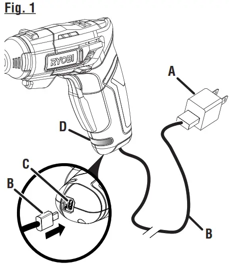 RYOBI HP74L 4V Multi-Head Screwdriver - Fig 4