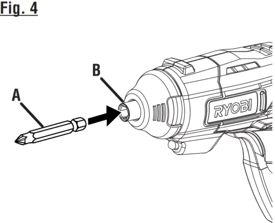 RYOBI HP74L 4V Multi-Head Screwdriver - Fig 7