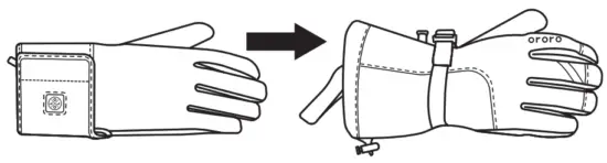 ororo Twin Cities 3 In 1 Heated Gloves - heated glove