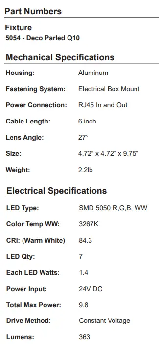 Mega Lite DMX-512 Deco Parled Q10 1