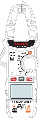 KAIWEETS HT200B Digital Clamp Meter-fig1