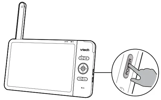 vtech 7-inch Smart Wi-Fi - Charge the parent unit battery before use 1