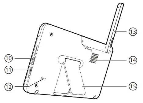 vtech 7-inch Smart Wi-Fi - Parent unit overview 2