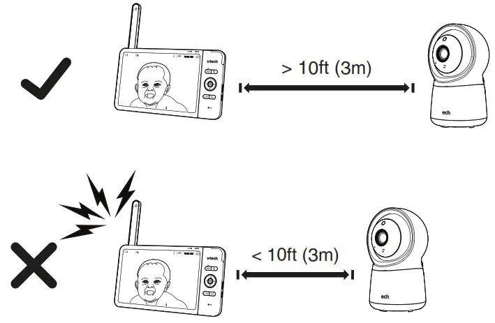 vtech 7-inch Smart Wi-Fi - Positioning the HD 3