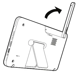 vtech 7-inch Smart Wi-Fi - Raise the parent unit antenna for better reception