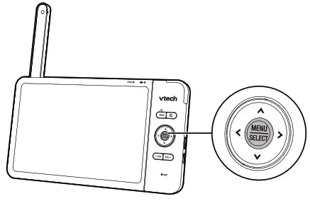 vtech 7-inch Smart Wi-Fi - Use the menu1