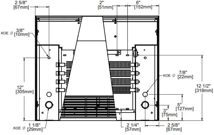 STELPRO ACW1000 Series Architectural Cabinet TECHNICAL DRAWINGS 2