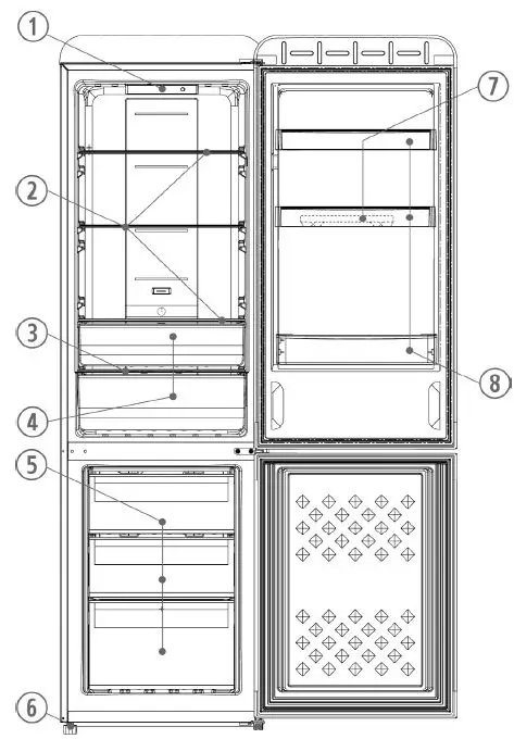 SEVERIN-RKG-8929-Fridge-Freezer-Combination-fig1