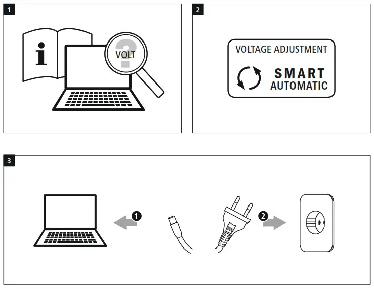hama 00200007 92W Universal USB C Notebook Power Supply