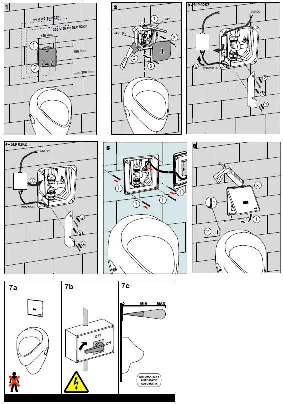 SANELA-SLP-02K-Urinal-Infra-Red-Flushing-Unit-FIG-3