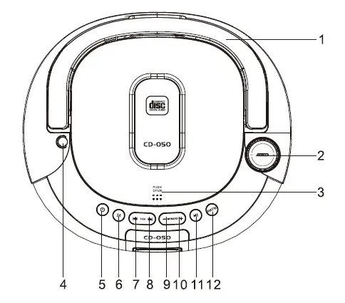 Zhuhai Bala Technology CD-050 Portable CD Player fig 1