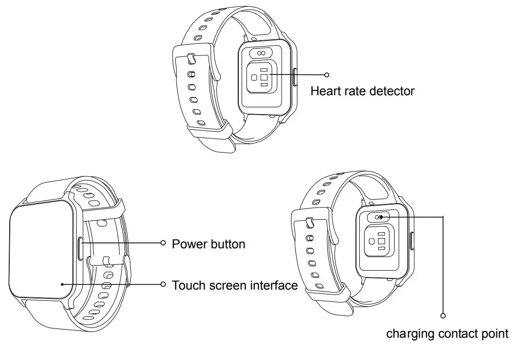 deeprio TGW101 Vidaa Smart Watch