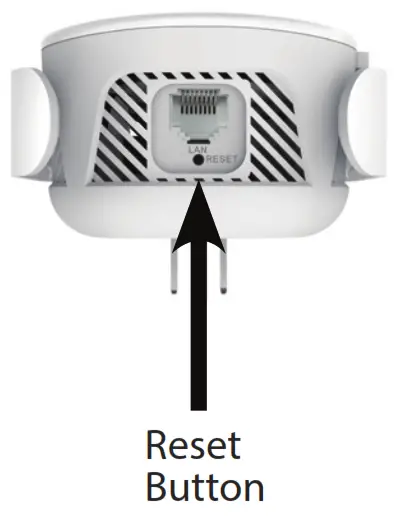 D-Link Wi-Fi Range Extender - Reset Button