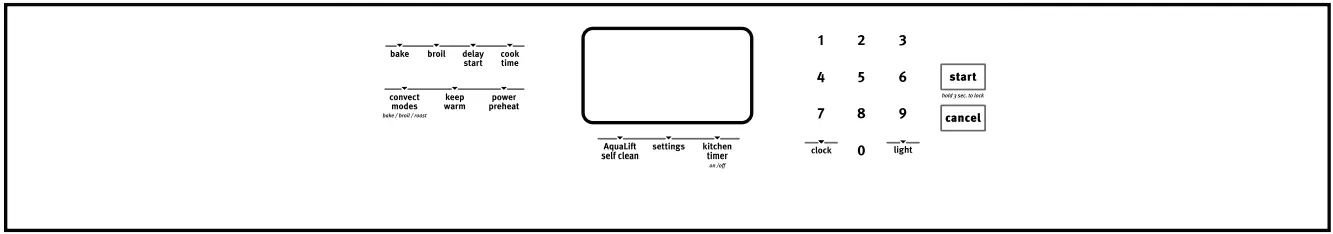 AQUALift MGR8800FZ Freestanding Gas Range Control A1