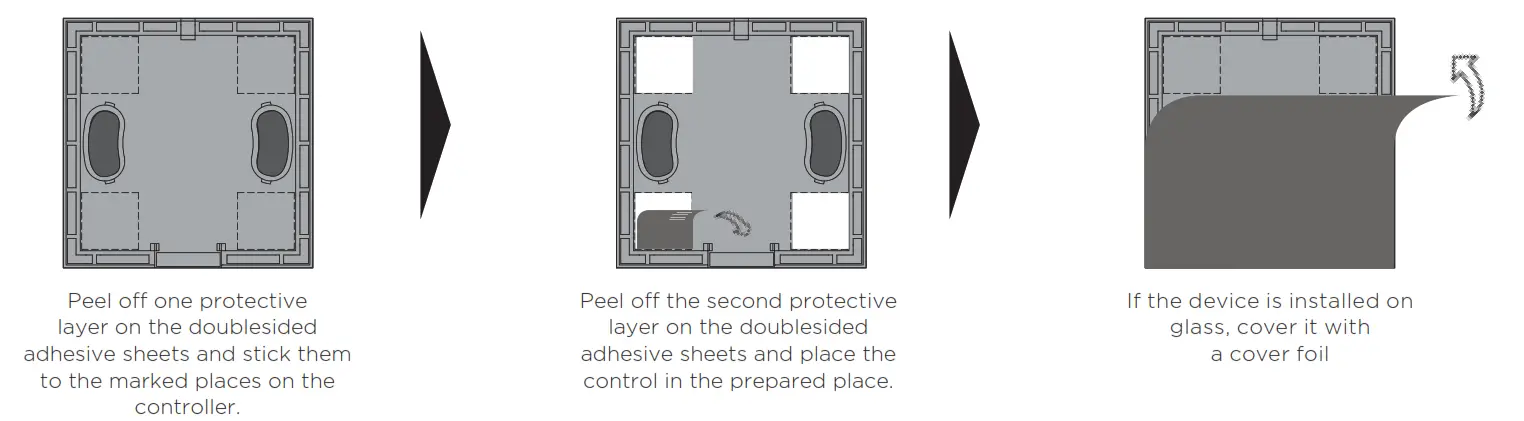 ELKO RFGB 40 Wireless Light Dimmer - Adhesive