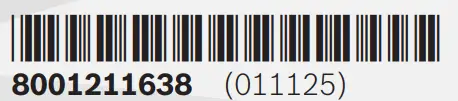 BOSCH MMB6141B VitaPower Series 4 1200 W Blender - bar code