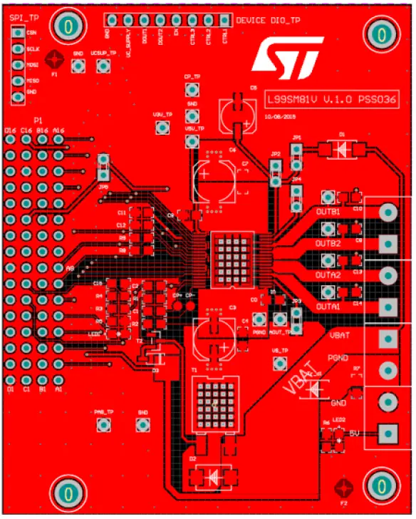 STMicroelectronics UM2860 EVAL-L99SM81V Evaluation Board-8