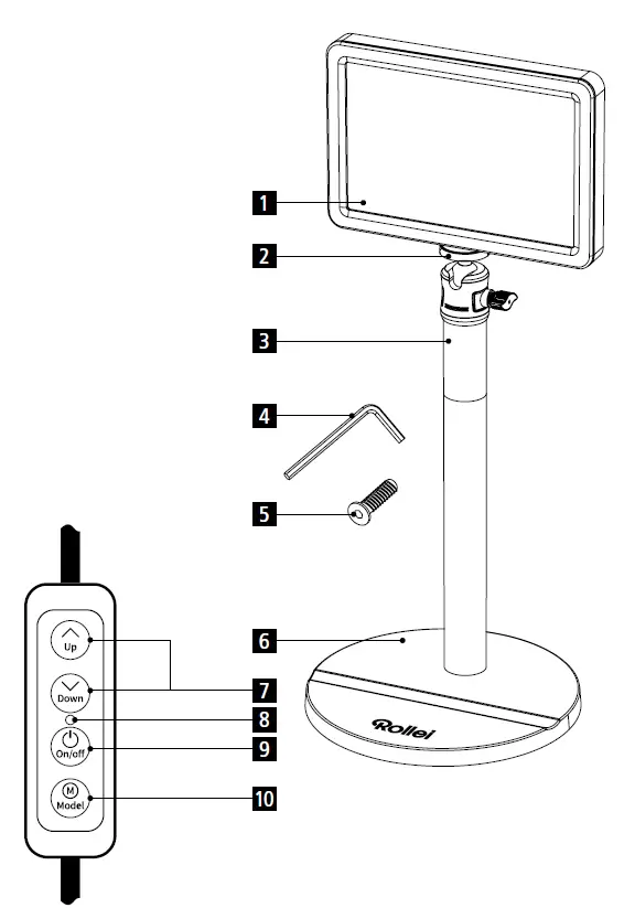 Rollei LUMIS Key Light Desktop Bi-Color LED Panel FIG 3