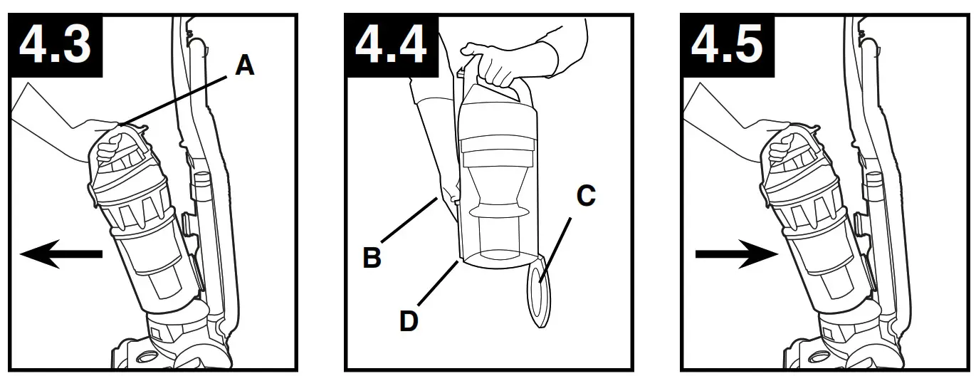 HOOVER UH72600W WindTunnel 3 High Performance -Empty