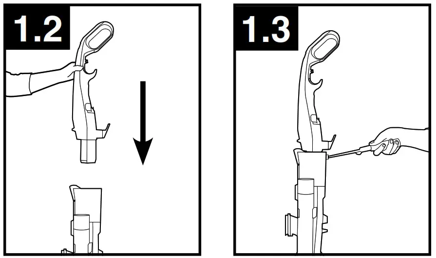 HOOVER UH72600W WindTunnel 3 High Performance - Handle1