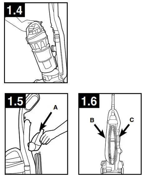 HOOVER UH72600W WindTunnel 3 High Performance - bottom