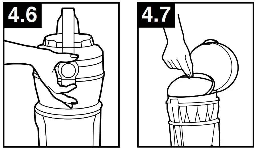 HOOVER UH72600W WindTunnel 3 High Performance -cup