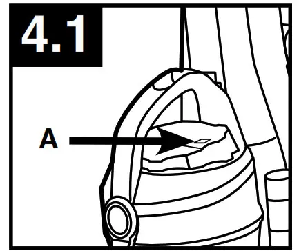 HOOVER UH72600W WindTunnel 3 High Performance - damaged