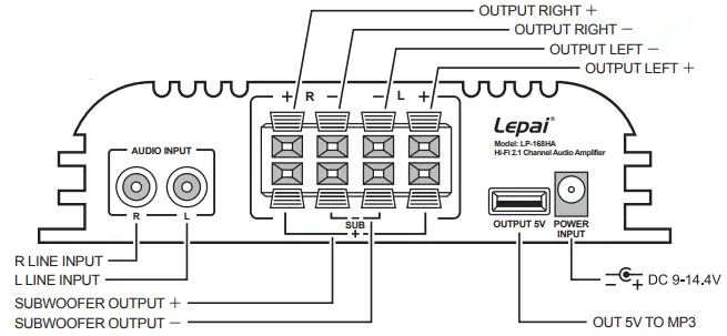 LEPai LP-168HA Hi-Fi Stereo Audio Amplifier-fig3