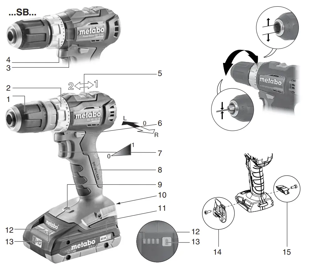 BS 18 L BL PowerMaxx Cordless Drill Overview
