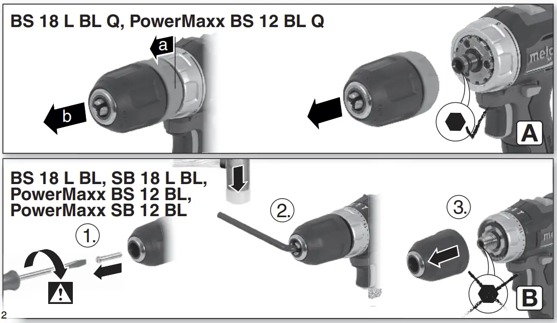 BS 18 L BL Q, PowerMaxx BS 12 BL Q