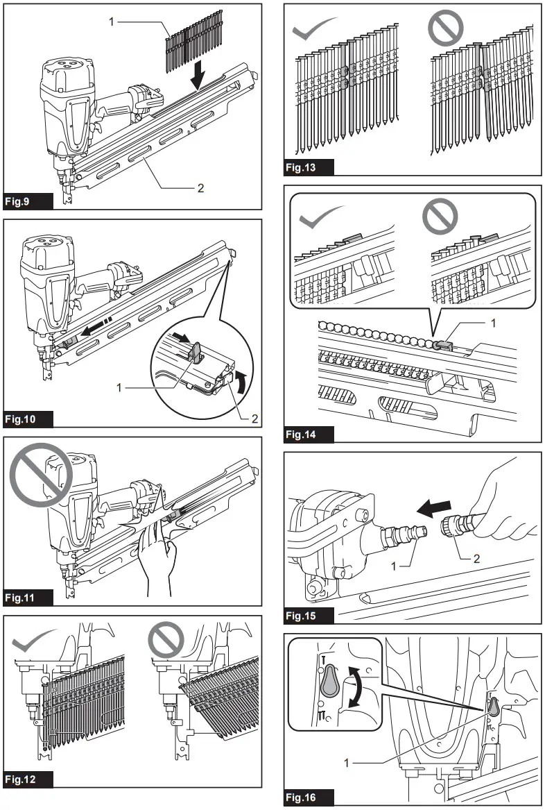 makita AN924 Pneumatic Framing Nailer - Fig 2