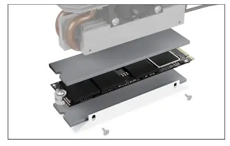 ICY BOX IB M2TP02 7 High Performance Thermal Pad for M.2 SSD - Holds together