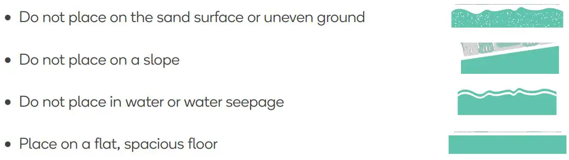 kogan BBKULPLYCRA Interactive 14-Sided Baby Playpen User Guide - Surface Recommendations