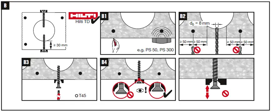 HILTI-HUS4-C8-Screw-Anchor-FIG-3