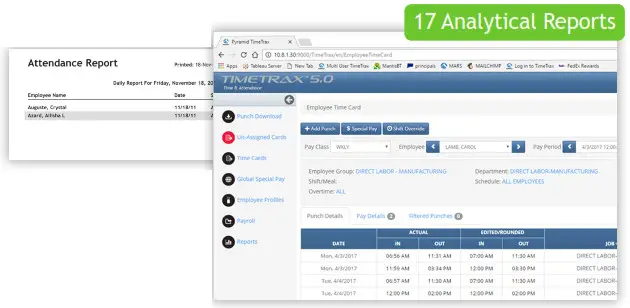 PYRAMID PPDLAUBKN TimeTrax EZ Proximity Time Clock Terminal - fig1