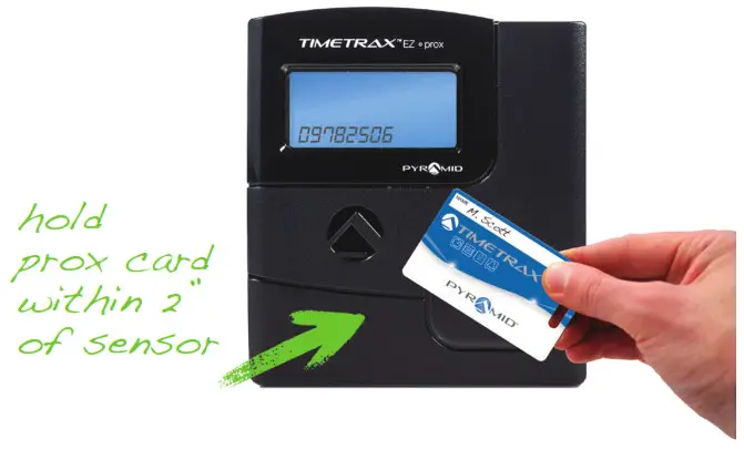 PYRAMID PPDLAUBKN TimeTrax EZ Proximity Time Clock Terminal - fig2