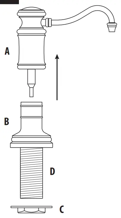WATERSTONE 4055 4055E 4060 4060E Soap Lotion Dispenser - fig