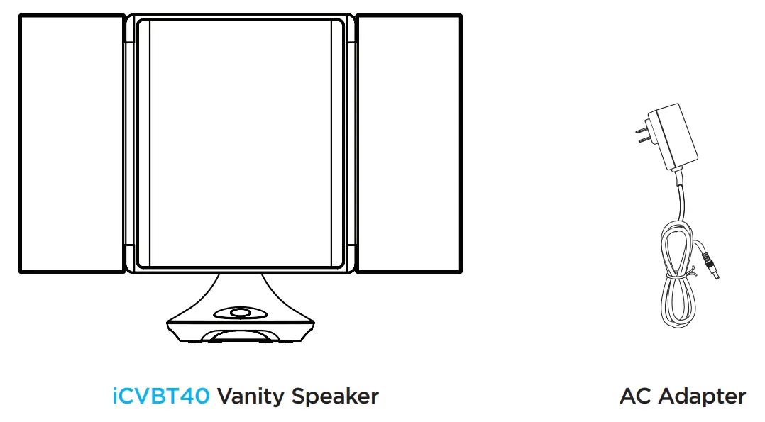 SDI TECHNOLOGIES iCVBT40 Vanity Speaker - fig