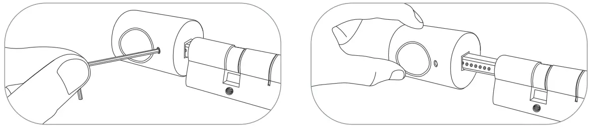 Adjust the length of the cylinder
