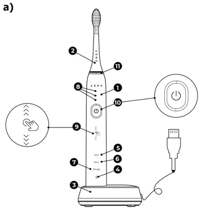 AENO DB3 DB4 Toothbrush - Product Overview 1