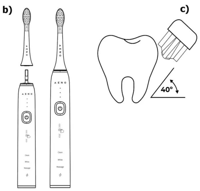 AENO DB3 DB4 Toothbrush - Product Overview 2