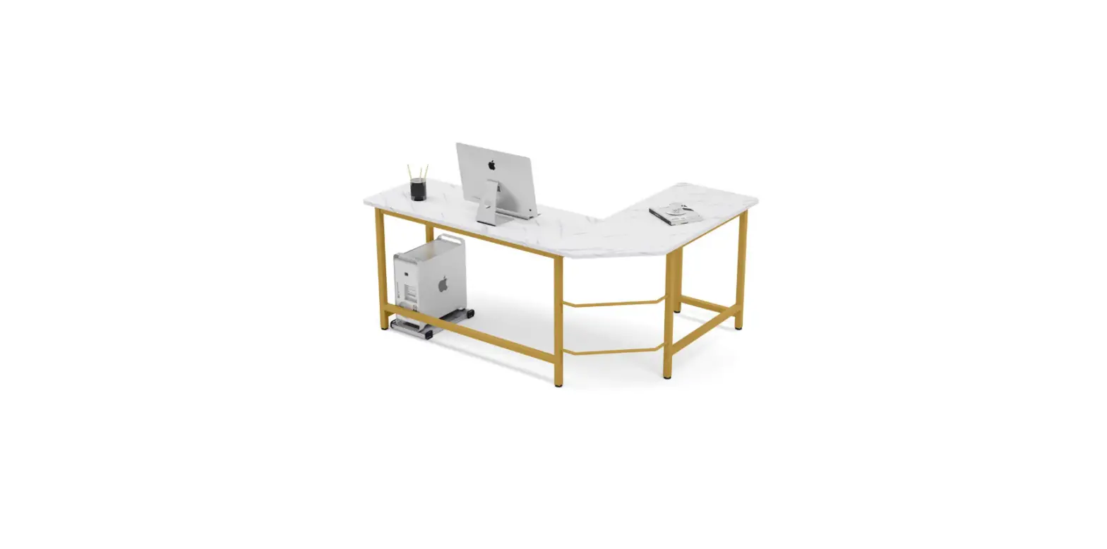 Tribesigns Hoga-f1594 L-shaped Desk, 63 Inch Corner Computer Desk Instructions