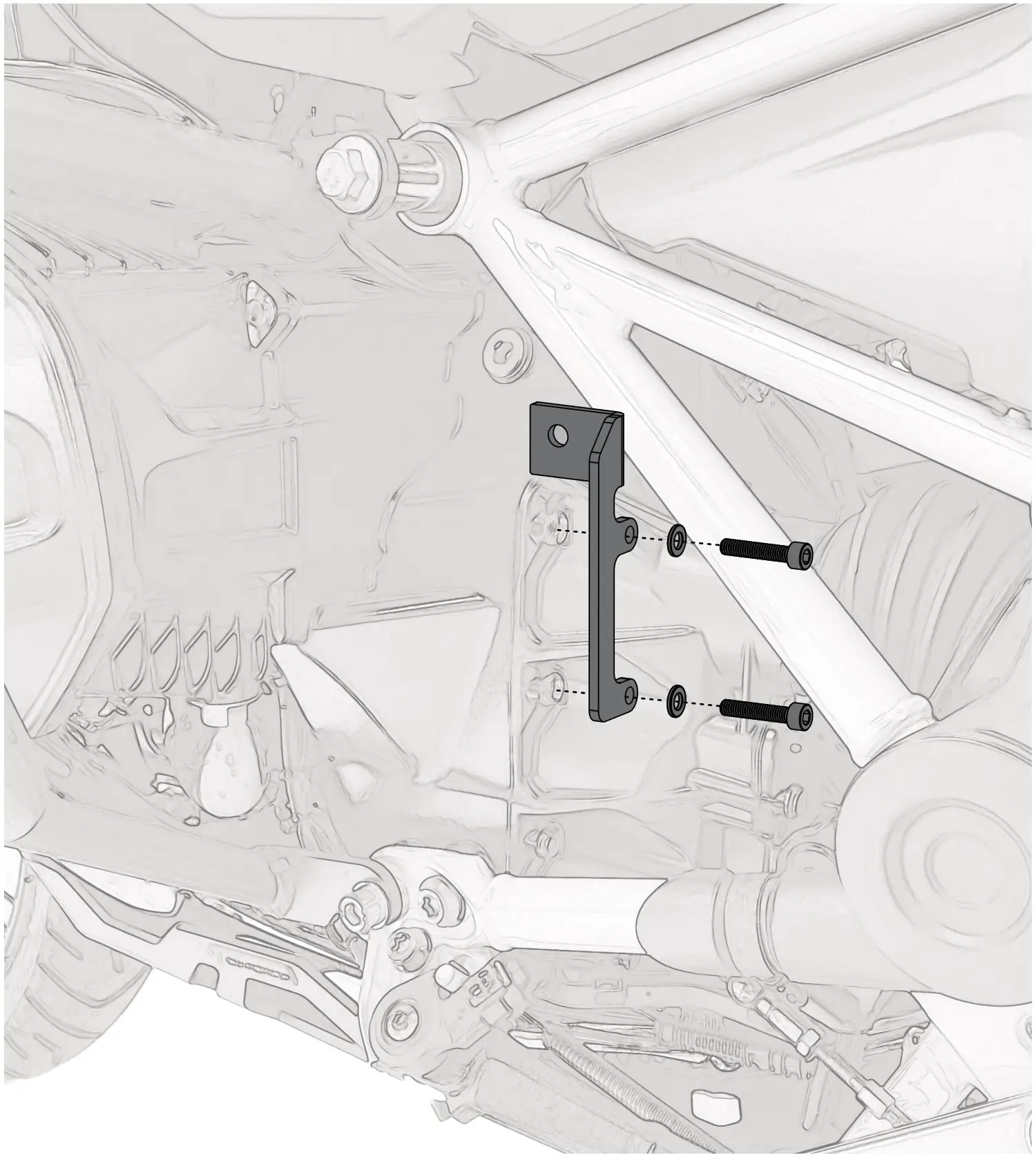 DENALI HMT.07.11001 BMW R1250GS Split - Installing The Compressor