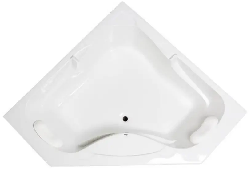 Laurel Mountain 6060MT064 Markham 60 Inch x 60 Inch Drop-In Acrylic Corner Soaker