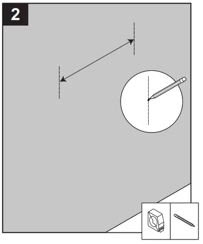 Neutypechic 1591MR 28 241, 1591MR 28 247 28 Inch Mirror - Measure and mark location
