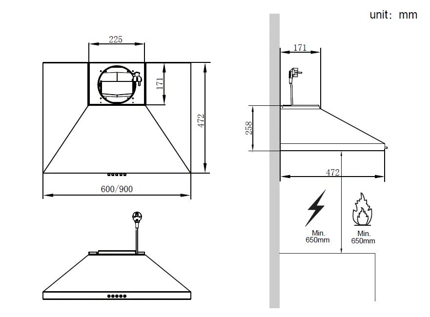 euro-appliances-EM60CSX-60cm-Stainless-Steel-Canopy-FIG-6